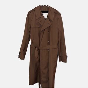 Vintage 1970's LONDON FOG Maincoats Double Breasted Mens Tench Coat